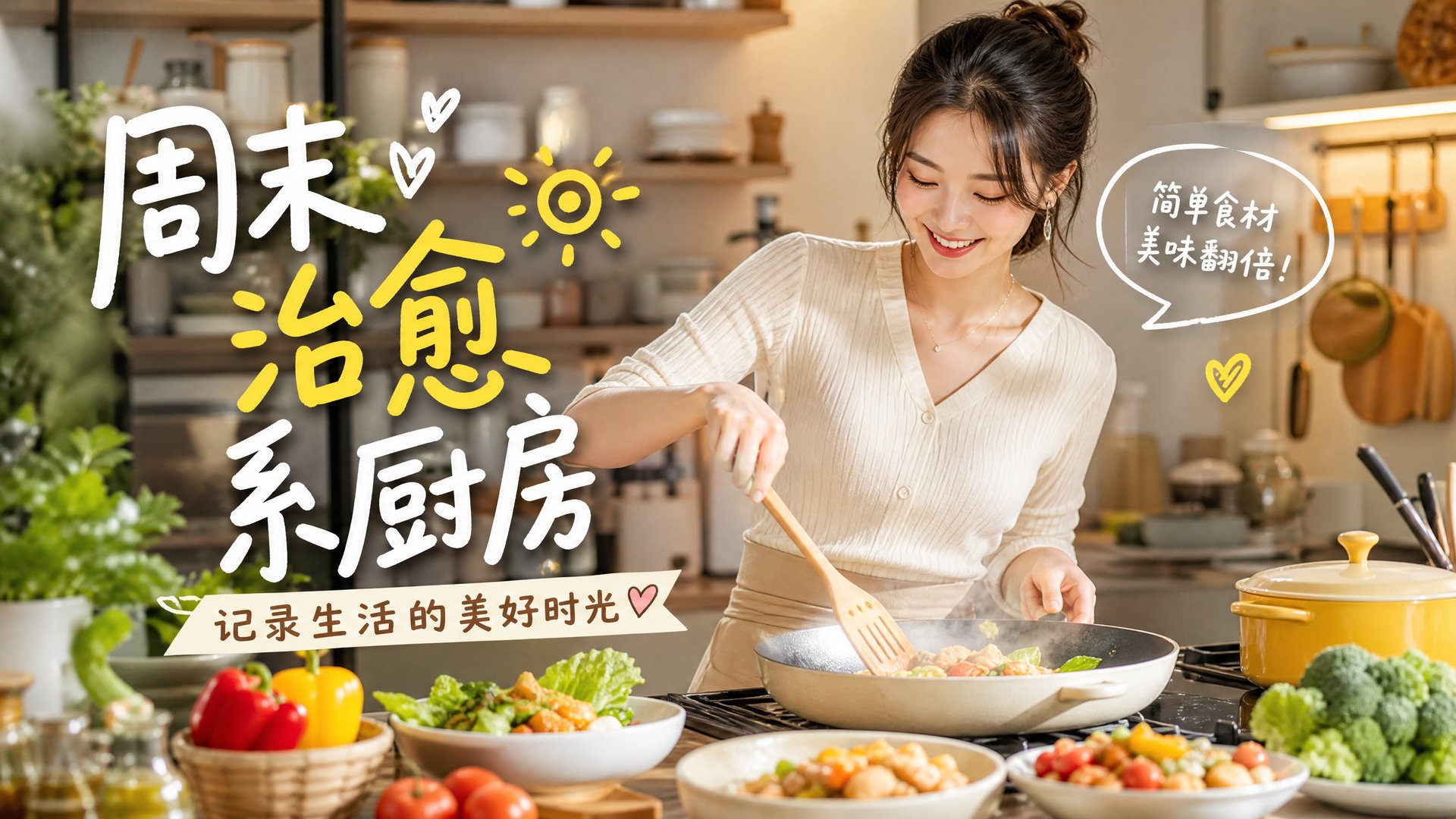 糖心vlog 糖心vlog生活视频教程：周末治愈系厨房美食制作全流程视频演示